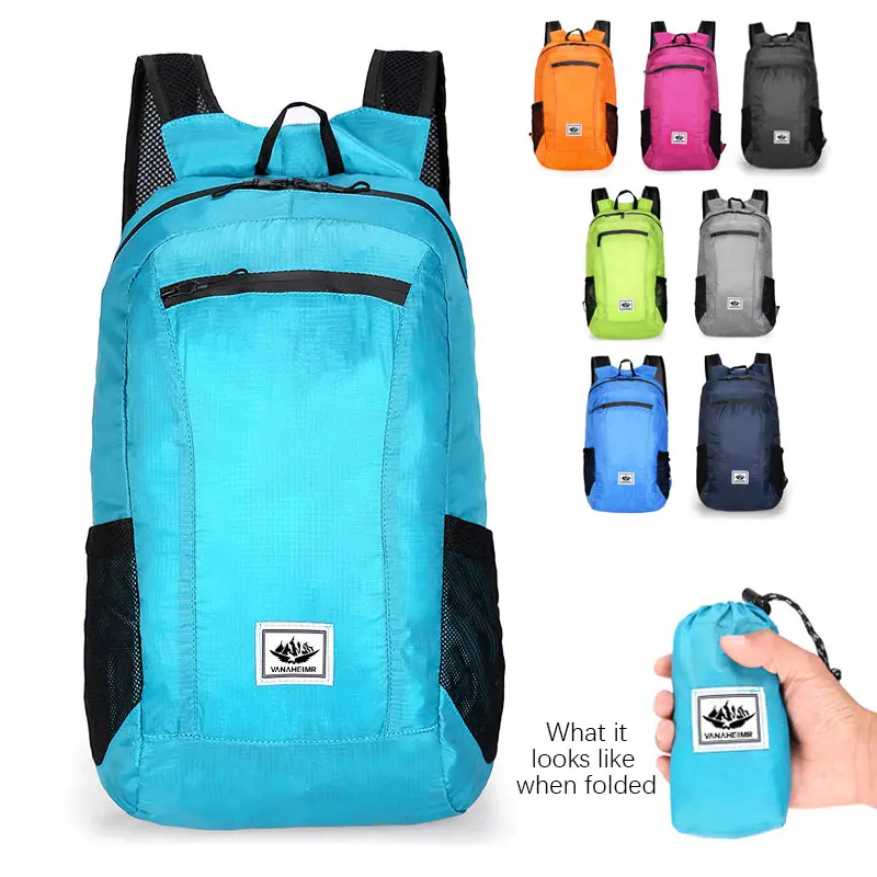 Everyday hiking backpack suitable for travel, camping, and outdoor activities; lightweight, waterproof, and foldable; unisex outdoor daypack; outdoor sports backpack