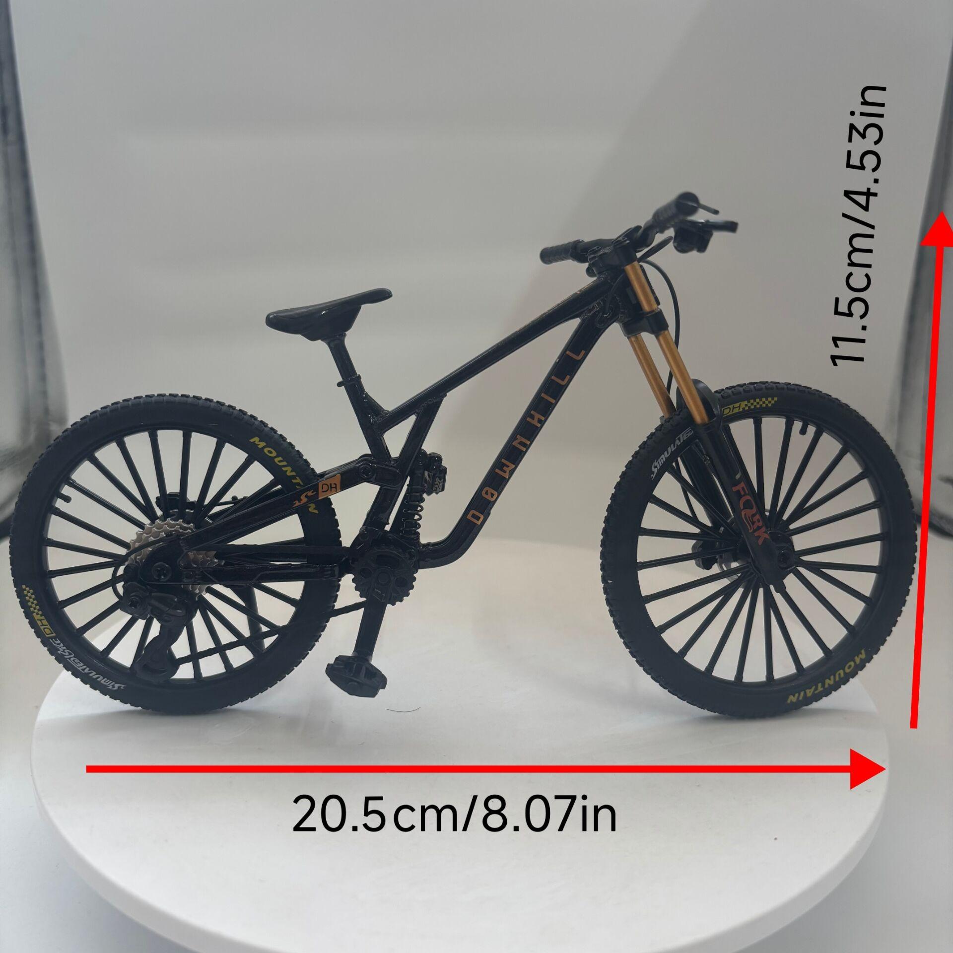 New Alloy Bicycle Model, Realistic Design Mountain Bike, Road Bike Desktop Decor, Collectible Mini Bike, Office & Home Decoration, Christmas Gift, No Power Needed