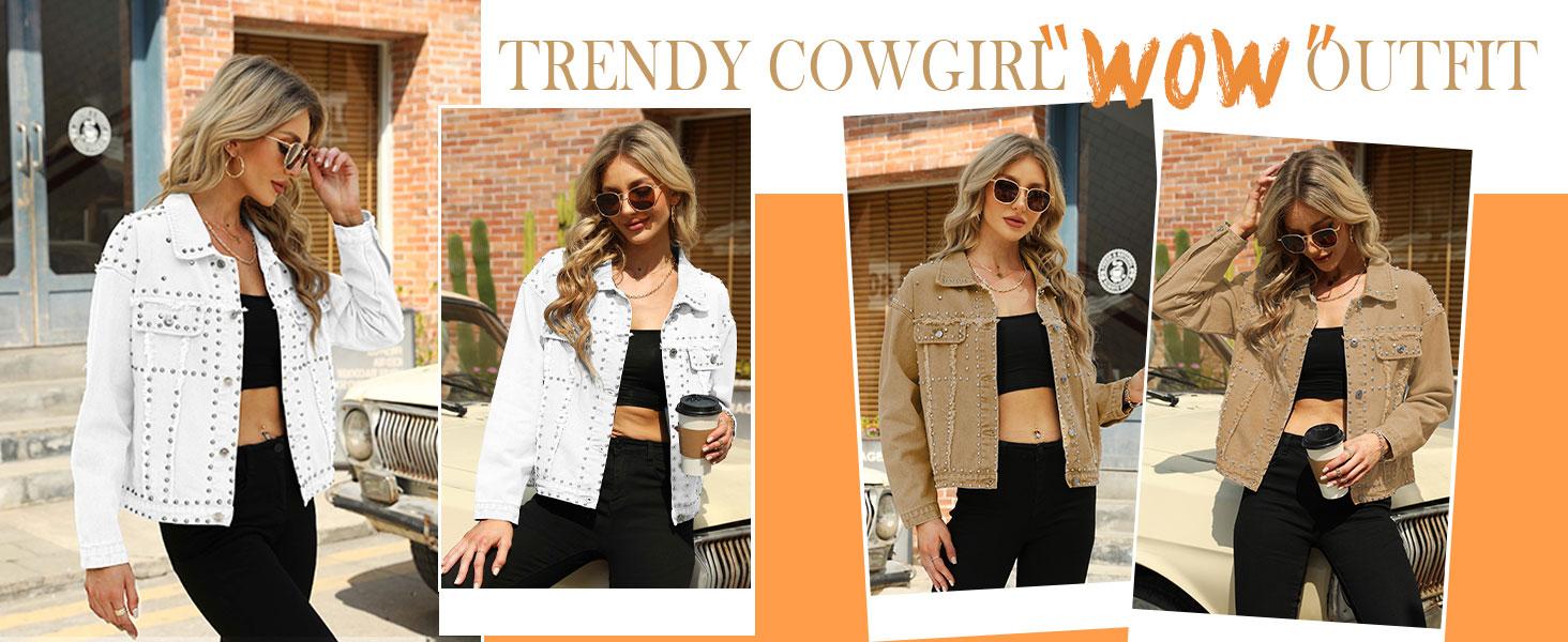 Naeduo Women's Button Down Bomber Jacket Drop Shoulder Short Cropped Coat Outwear