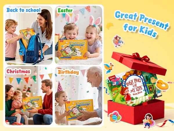 JoyCat Preschool Busy Books Language Toys, Montessori Busy Board, Educational Learning Flash Cards, Sensory Toys, Creative Learning & Fun Activities