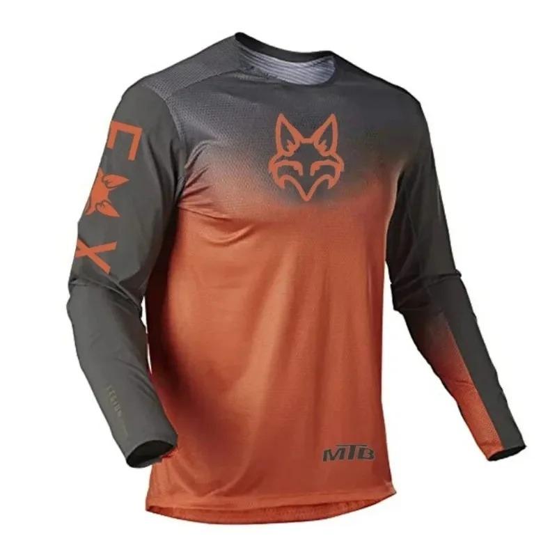 Latest Men's and Women's Off Road Motorcycle Riding Shirt  Mountain Bike Off Road Motorcycle Long Sleeve T-shirt
