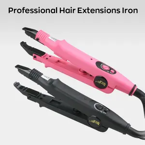 US Plug Professional Keratin Fusion Hair Extension Tool, Adjustable Temperature 100°C to 200°C (210°F-390°F), U Tip & K Tip Hair Extensions Iron for Salon & DIY Home Use
