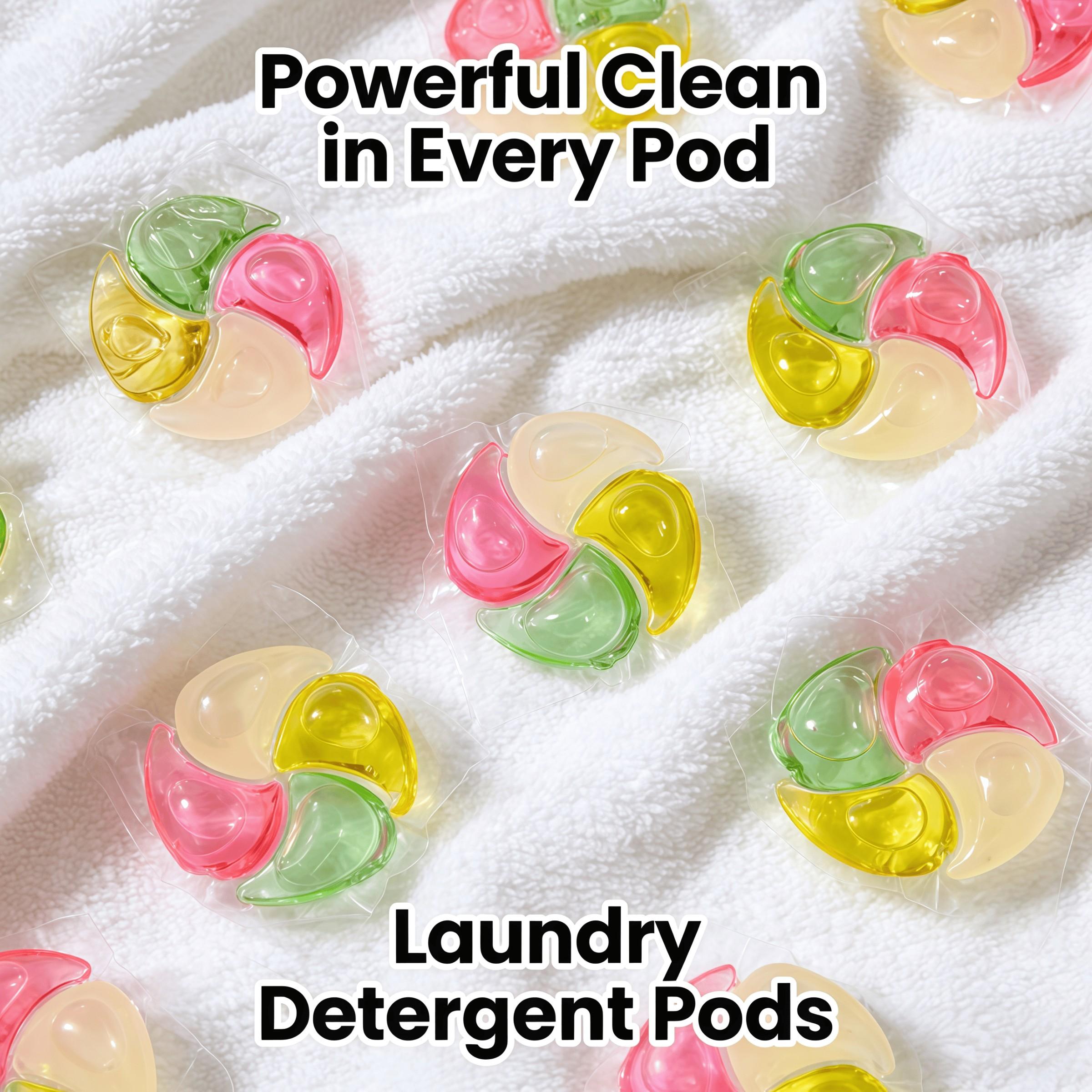 4-In-1 Laundry Beads, 10/30/50 Count, Upgrade Version, 12g, Long-Lasting, Travel-Friendly, Eco-Friendly, Softening, Stain Removal, Odor Control