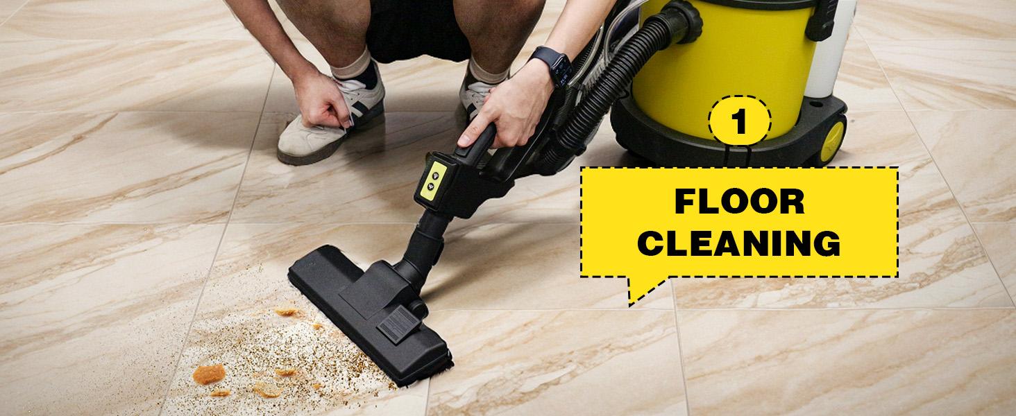 PRETEC 6 Gallon Wet & Dry Vacuum Cleaner – 20 kPa Powerful Suction, 5-in-1 Multi-Purpose Cleaner with 15 ft Cord, Quiet 80 dB Operation – Ideal for Dog Hair, Garage, Home & Car PRETEC 6 Gallon Wet & Dry Vacuum Cleaner – 20 kPa Powerful Suction, 5-in-1 Multi-Purpose Cleaner with 15 ft Cord, Quiet 80 dB Operation – Ideal for Dog Hair, Garage, Home & Car