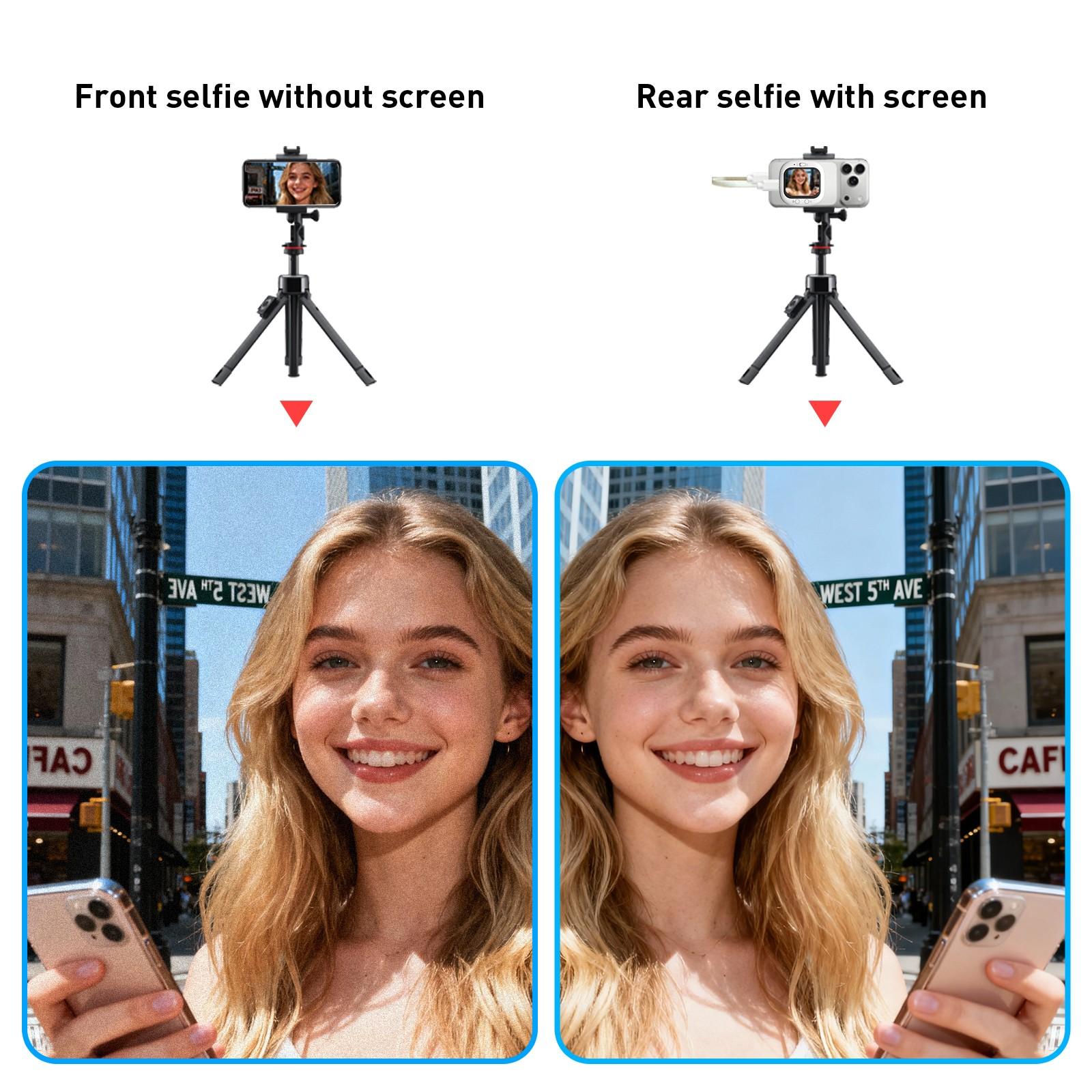Magnetic Phone Rear Camera Selfie Video Camera Wireless Magnetic Phone Vlog Mini, Portable & Convenient Design, Perfect for Capturing Moments, Smartphone Camera Accessories