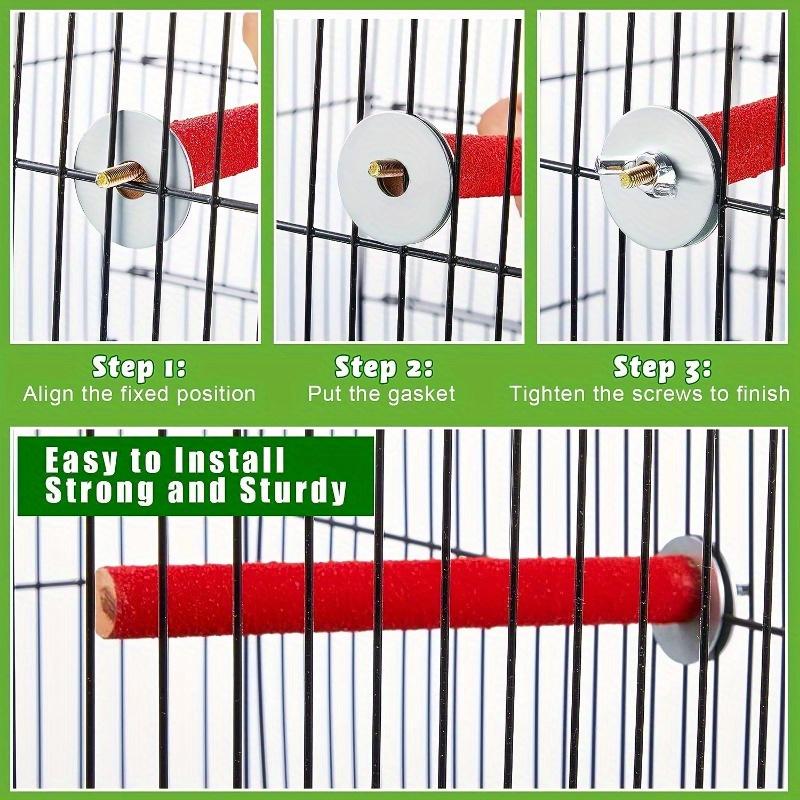 Bird Claw Sharpening Rods, Parrot Standing Poles, Frosting Sticks, Screwed Bird Bars, Bird Cage Accessories