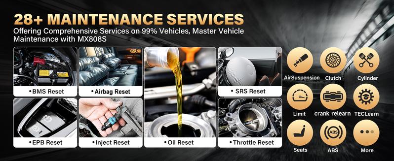 Autel Scanner MaxiCOM MK808S: 2026 Bidirectional Tool fca autoauth system diagnostic Multilingual OBD2 with Display Programming Automotive