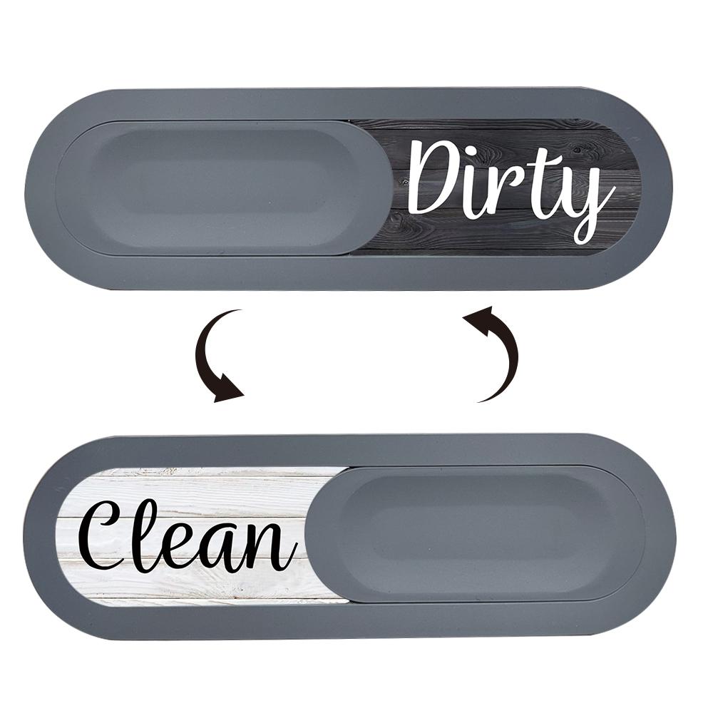 Matte High-End Slide Cover Dishwasher Status Indicator, Smooth Push-Pull Switch, Strong Adhesive, Home Kitchen Essential Tool
