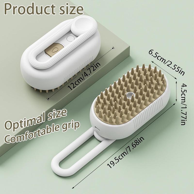 Pet Steam Brush,Cat Dog Hair Remover, Adjustable Pet Hair Remover,Pet Steamy Mist,Steam Pet Brush for Pet Hair 3-IN-1 Steamy Cat Brush Grooming Comb for Dogs Steam Brush for Cats Remove Flying Fur Steam Advanced Pet Hair Removal Comb pet pal brush