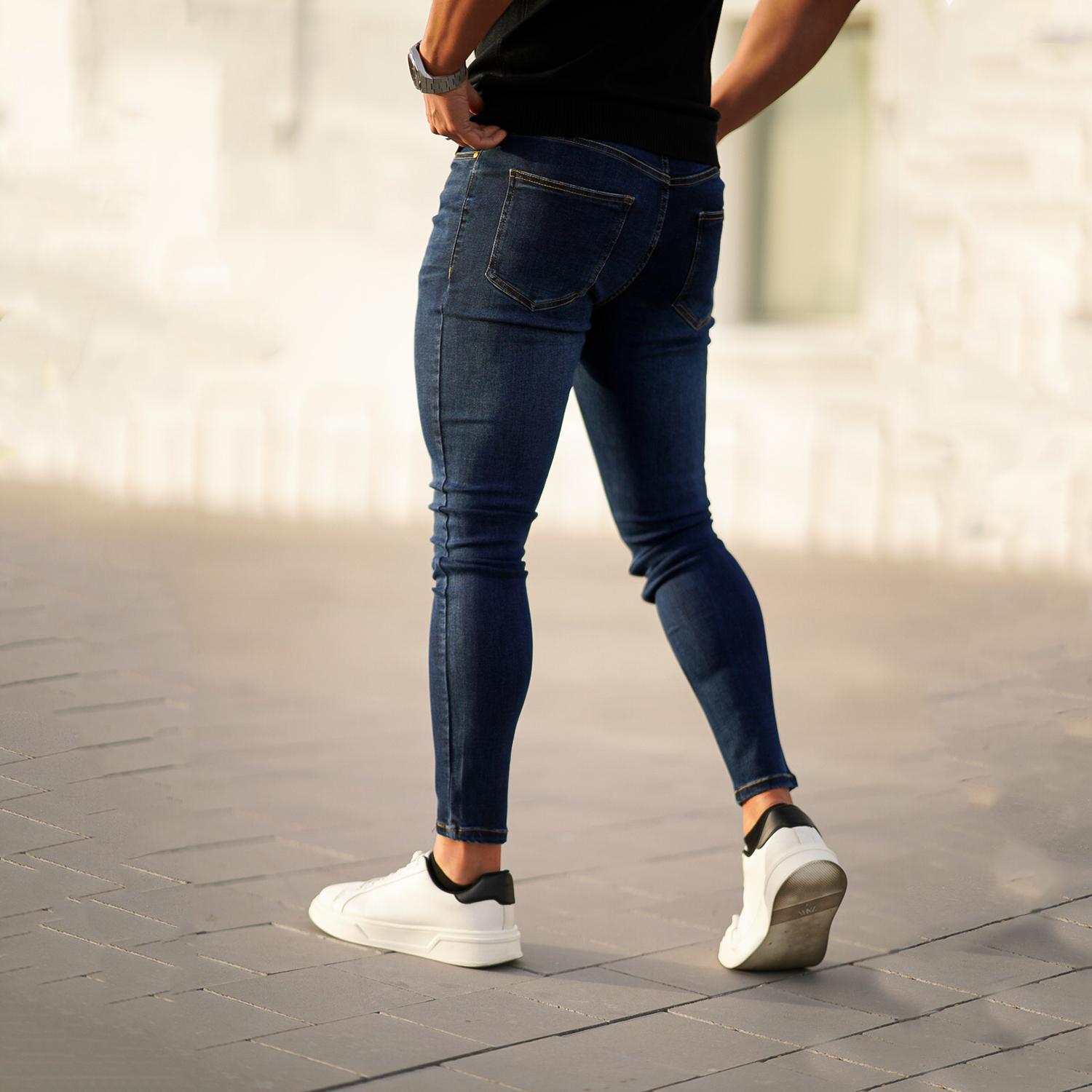 GINGTTO Men's Skinny Jeans Stretch Slim Fit Denim Pants