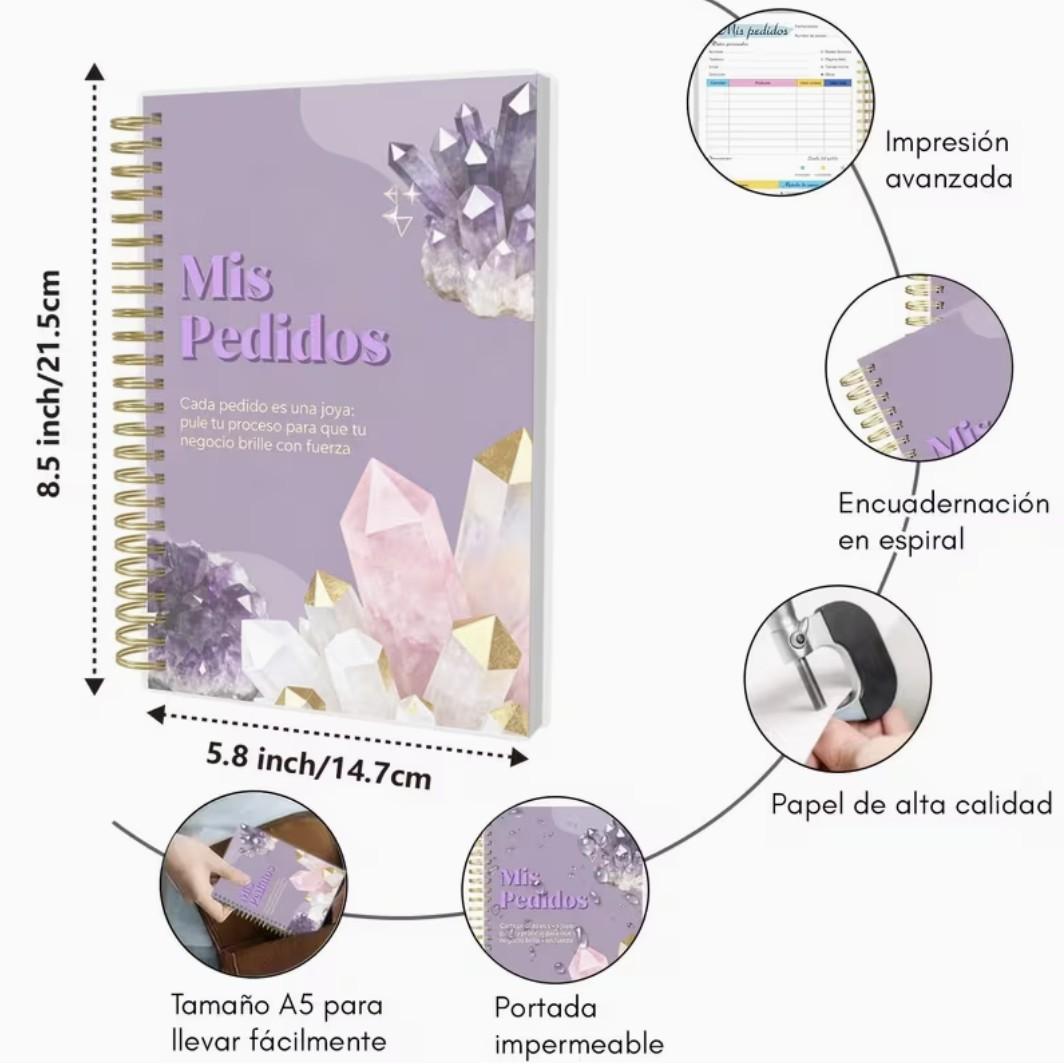 Entrepreneur Order Notebook, Business Order Tracking Manual Online, Store and Social Media, Essential Tool for Entrepreneurs