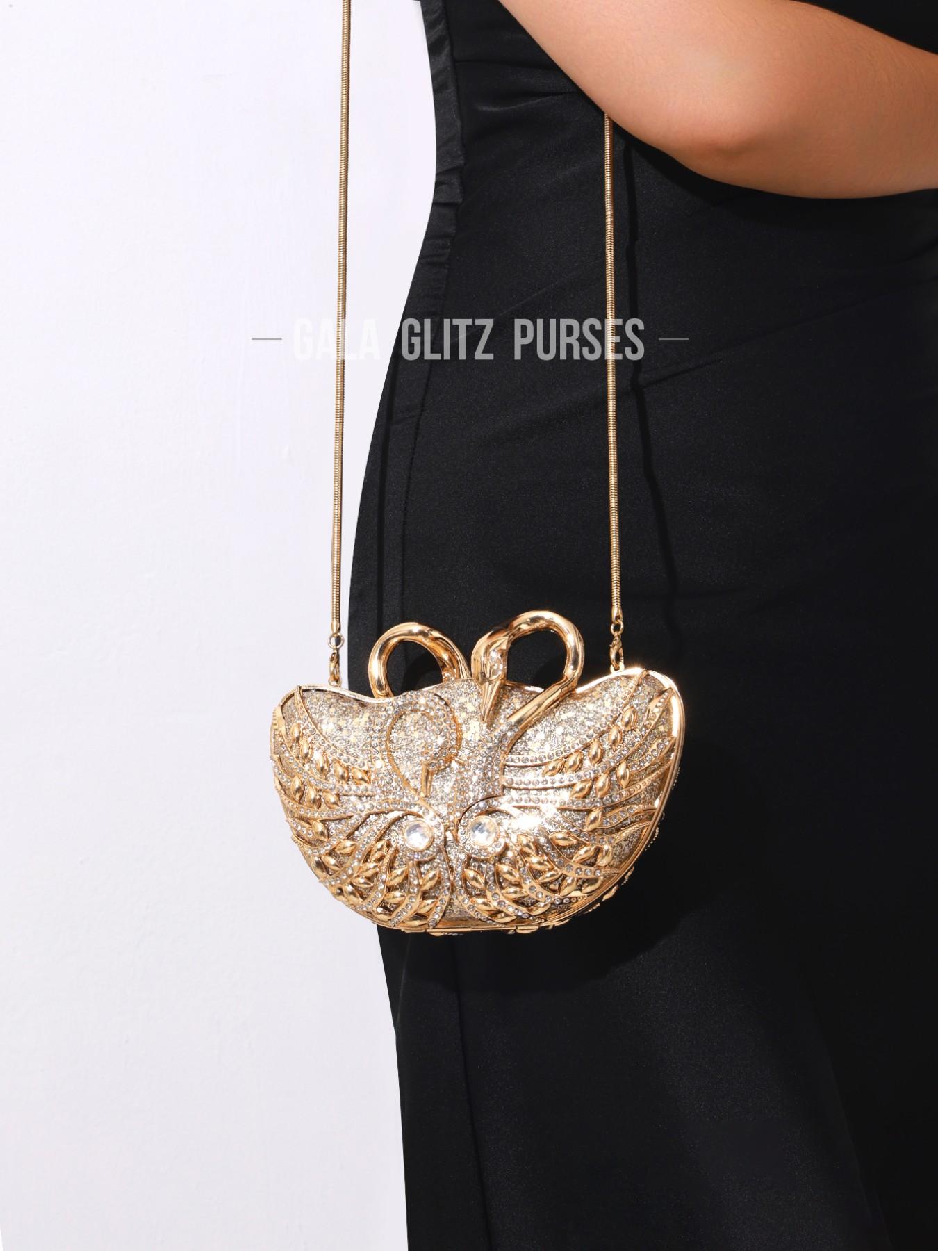 Elegant Crystal Diamond Evening Bag, Handmade Metal Rhinestone Clutch, Perfect for Weddings, Parties, Banquets, No Phone Slot