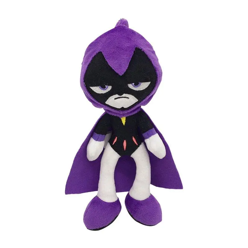 Teen Titans Go Plush Doll Set Cartoon Robin Raven Beast Boy Stuffed Toy Anime Peluche for Kids Birthday Gift