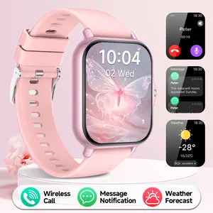 Smartwatch with Wireless Calling & Dialing, 180mAh，Multiple Sports Modes, App Notifications, Alarm Reminder and Music Playback, Compatible with iPhone and Android, Multifunctional Smart Watch，Sports Smartwatches，GIFT