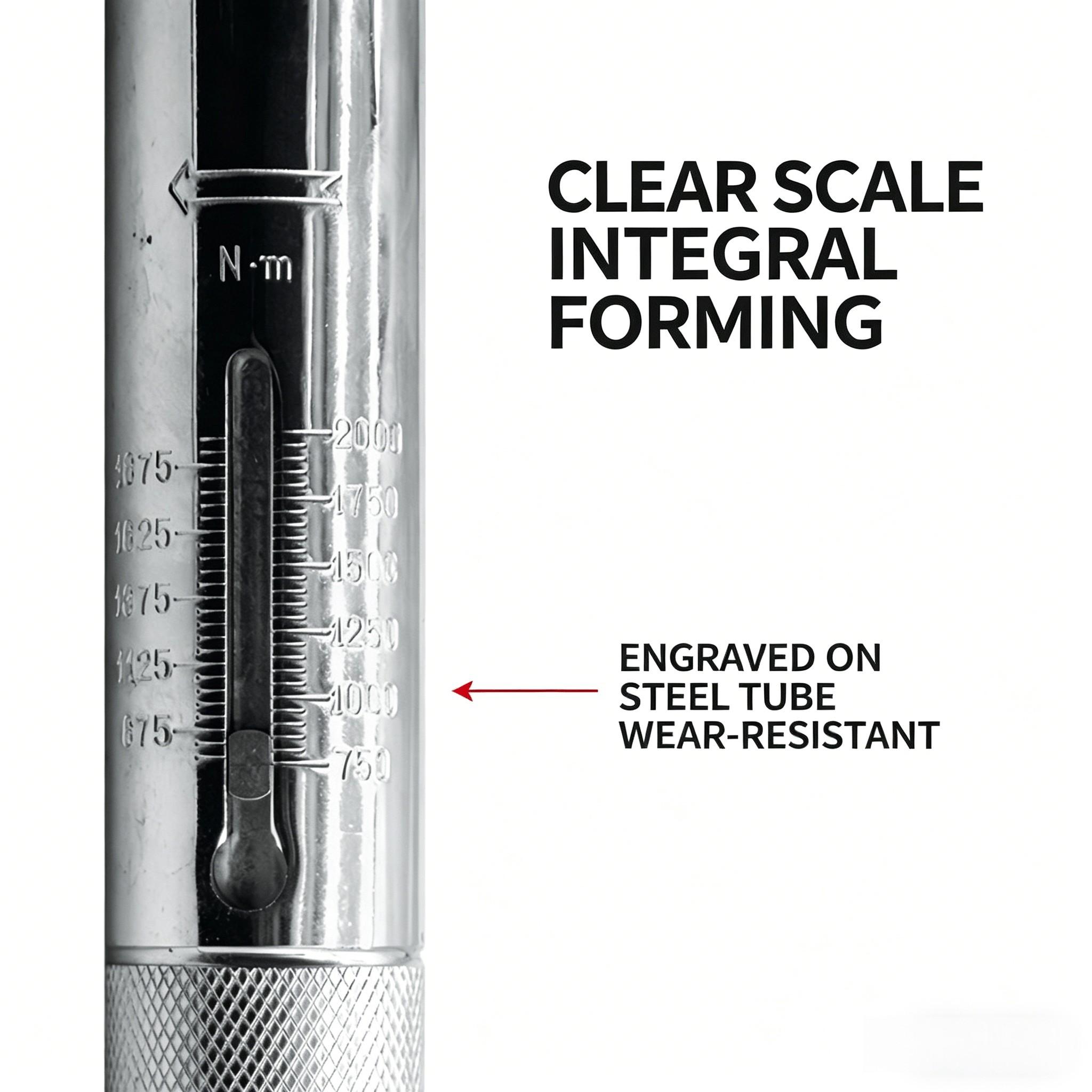 Torque Wrench 3/8" Drive Click Square Ratchet, 19-110nm Adjustable Hand Spanner, High Torque Range, Quick Adjustment, Metal Material