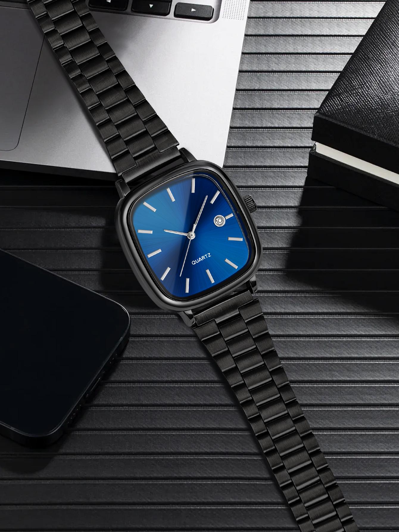 Men's Fashion Quartz Watch, Edgy Elite Design, Perfect for Business & Casual Wear, Minimalist Style, Ideal Premium Gift