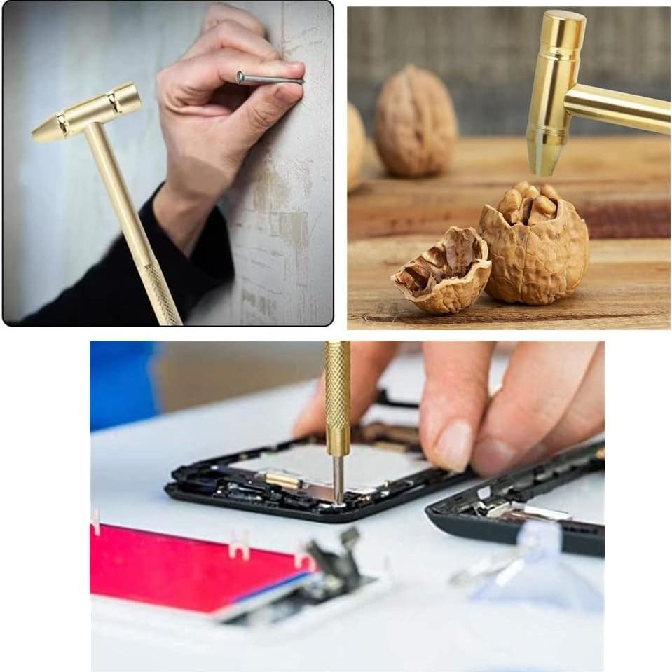 Mini Multi-Functional Hammer 6-In-1, Multitool Nut Hammer, Small Iron Hammer for Home Use, 5-In-1 Screwdriver Tool, Hand Tools, Hardware