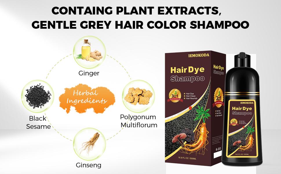 Natural Hair Color Shampoo for Gray Coverage, Instant Red Hair Dye Shampoo 3 in 1, Shampoo Hair Dye Works in Minutes, Red Hair Shampoo, Shampoo Para Canas for Women and Men Haircare Natural Hair Color Shampoo for Gray Coverage, Instant Red Hair Dye Shampoo 3 in 1, Shampoo Hair Dye Works in Minutes, Red Hair Shampoo, Shampoo Para Canas for Women and Men Haircare