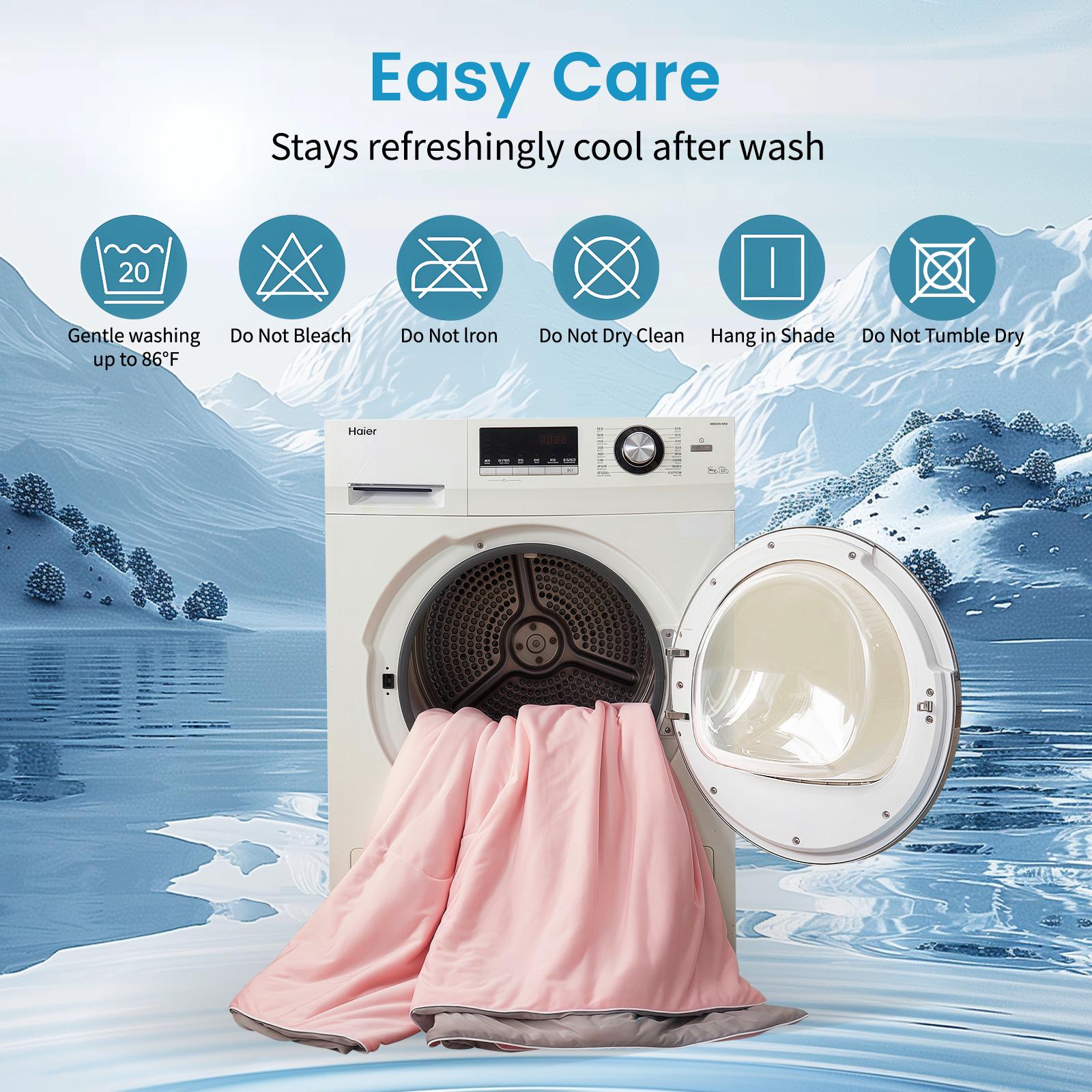 Cosybay Cooling Comforter King Size for Hot Sleeper and Night Sweats, Reversible Grey Cooling Blanket Queen Size,  Breathable Summer Quilt, Lightweight Soft Breathable Silky satin,Q-Max>0.4 Arc-Chill,Pet & Outdoor Summer Cooling Blanket