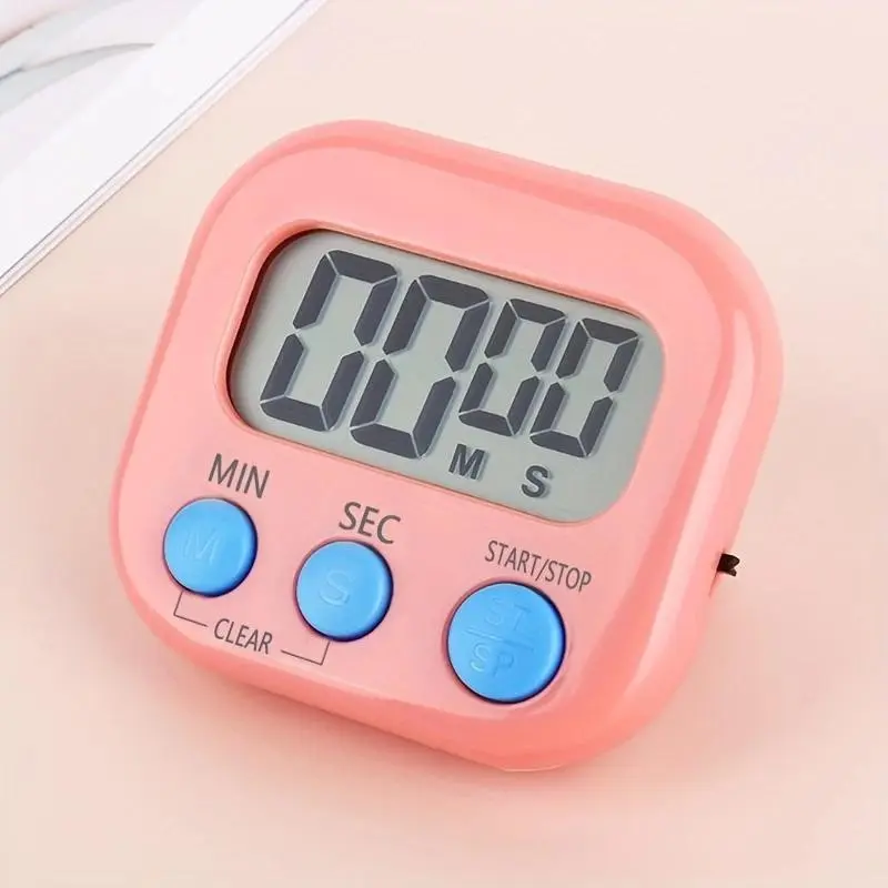 Kitchen Baking Timer, Countdown Alarm Clock, Dual-Use Electronic Multi-Function Watch, No Battery Included (requires Aa Battery) Kitchen Timer Digital