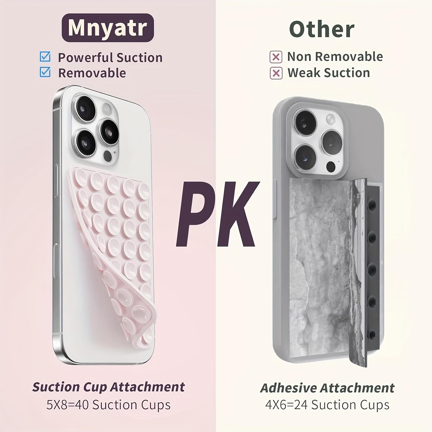 Dual-Sided Silicone Phone Stand, Adjustable Angle, Compact Design, Suitable for iPhone and Android, Ideal for Tiktok Videos and Selfies