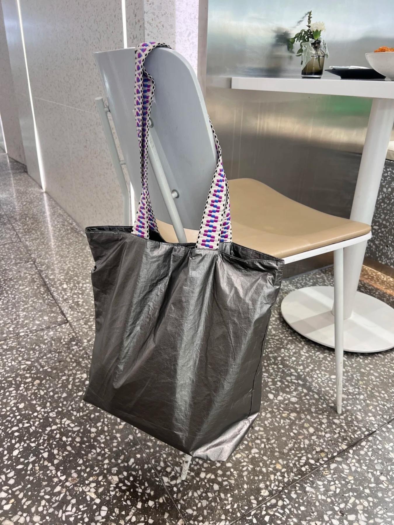 Women's Tyvek Material Shoulder Bag, Fashionable Style Medium Size Waterproof Shopping Bag, Stylish Daily Use Accessory