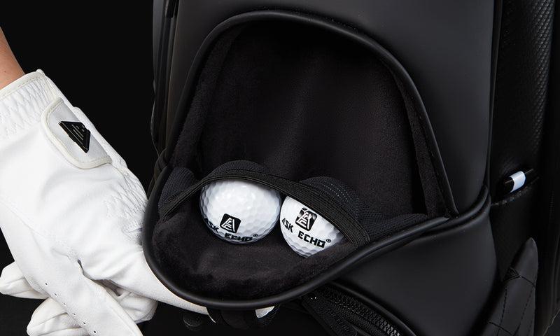 Ask Echo Golf Prestige-5 Way Compact Leather Leather Stand Bag