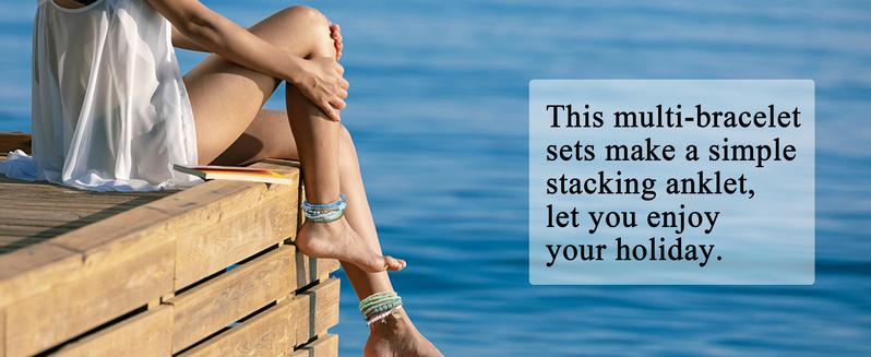 LOYALLOOK 6 Sets Bohemian Stackable Bead Bracelets for Women Stretch Bohemian Style Stretch Multilayered Boho Bracelet Set LOYALLOOK 6 Sets Bohemian Stackable Bead Bracelets for Women Stretch Bohemian Style Stretch Multilayered Boho Bracelet Set