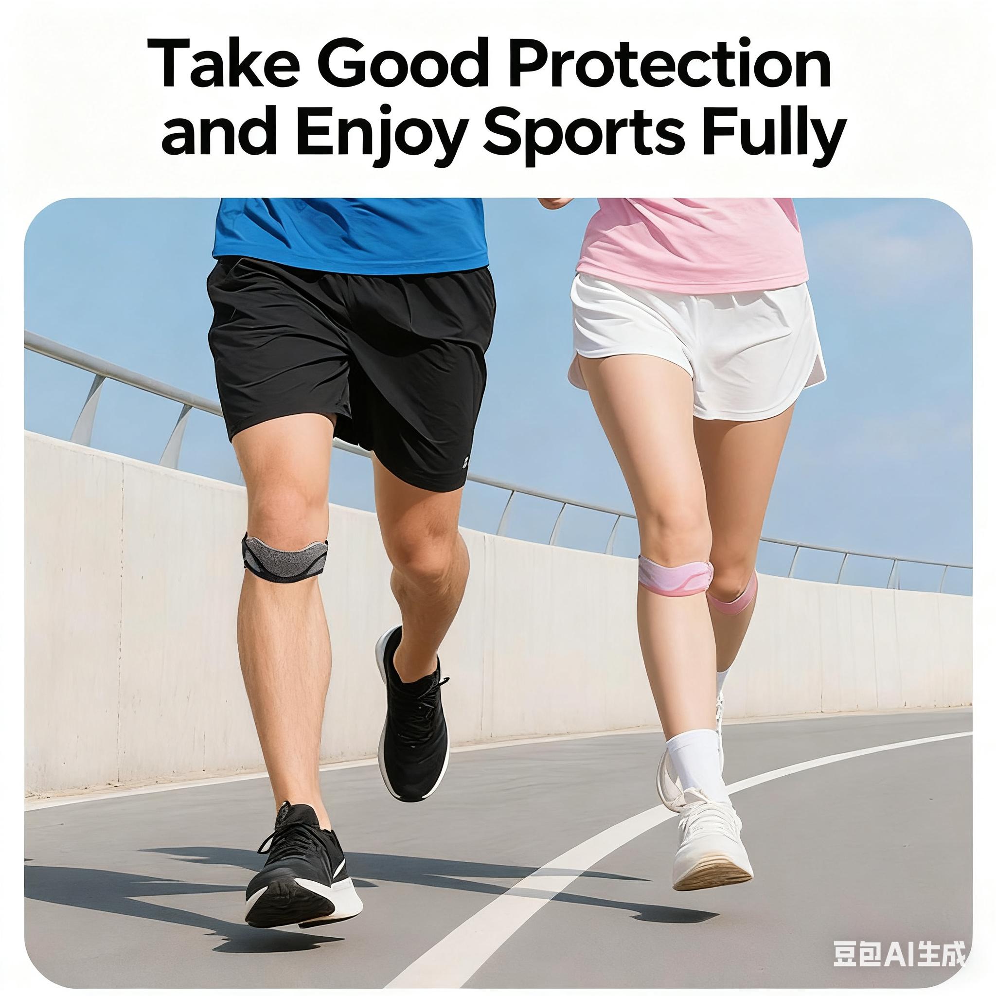Silicone patella knee brace - knee pain relief, Tendon support Strap ...