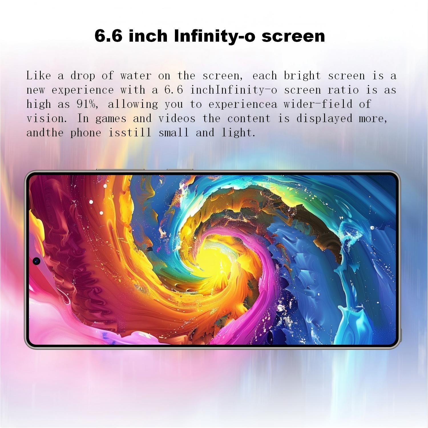 6.6-inch large screen Android phone, 4GB RAM + 64GB ROM, 5MP+16MP cameras, 4G network, dual SIM card support
