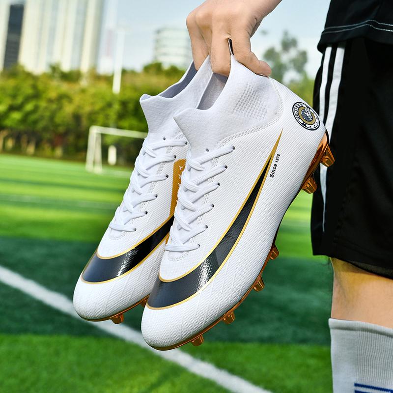 2024 Hot-Selling men's football shoes AG long spikes football shoes boys and girls student Wear-Resistant Training Shoes ，Outdoor Non-Slip outdoor football grass training shoes,shoes Size35-45 charlie jones  cleats