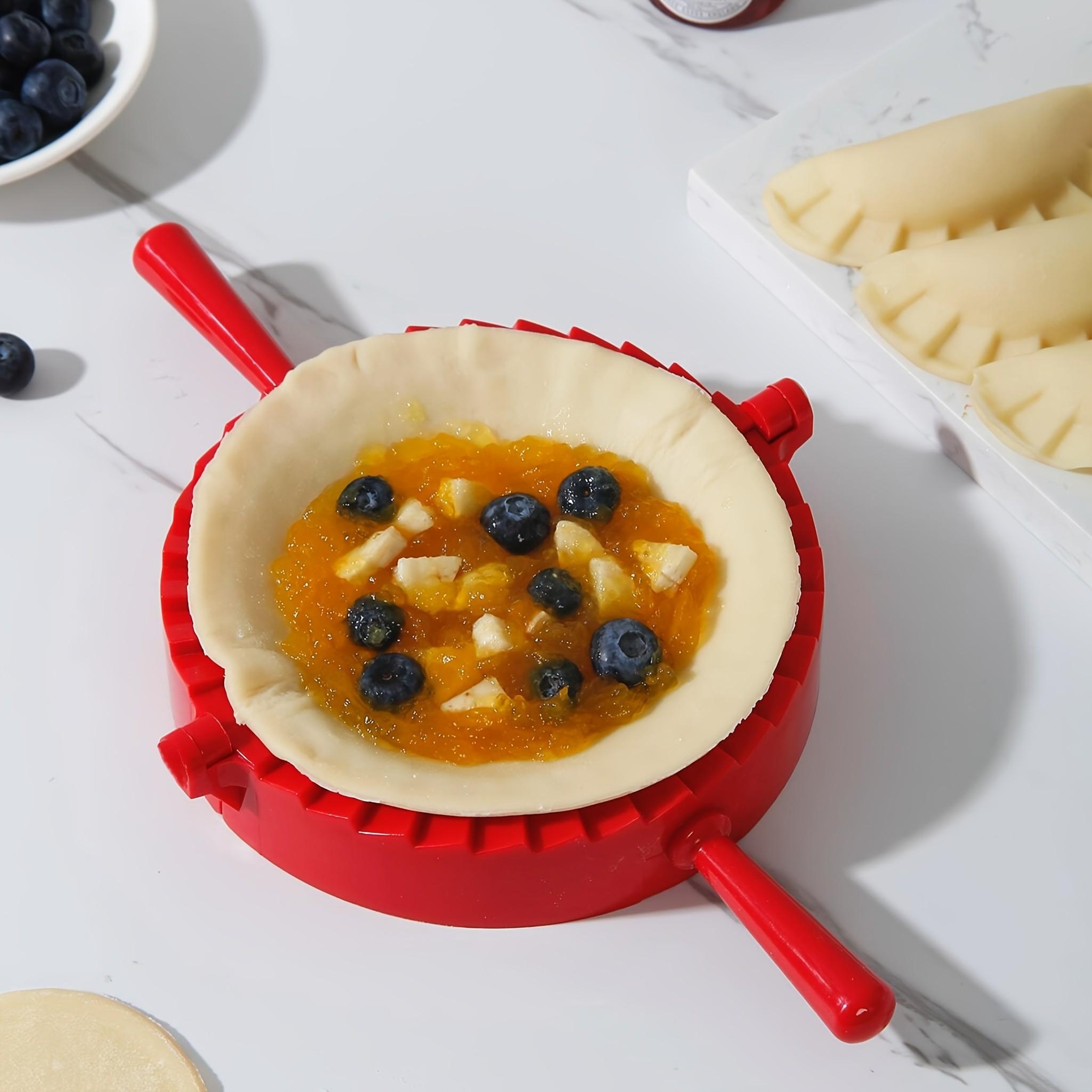 1pc Dough Press Mold, Easy-Press Plastic Pie & Dumpling Mold, Perfect for Homemade Pies, Dumplings & Biscuits