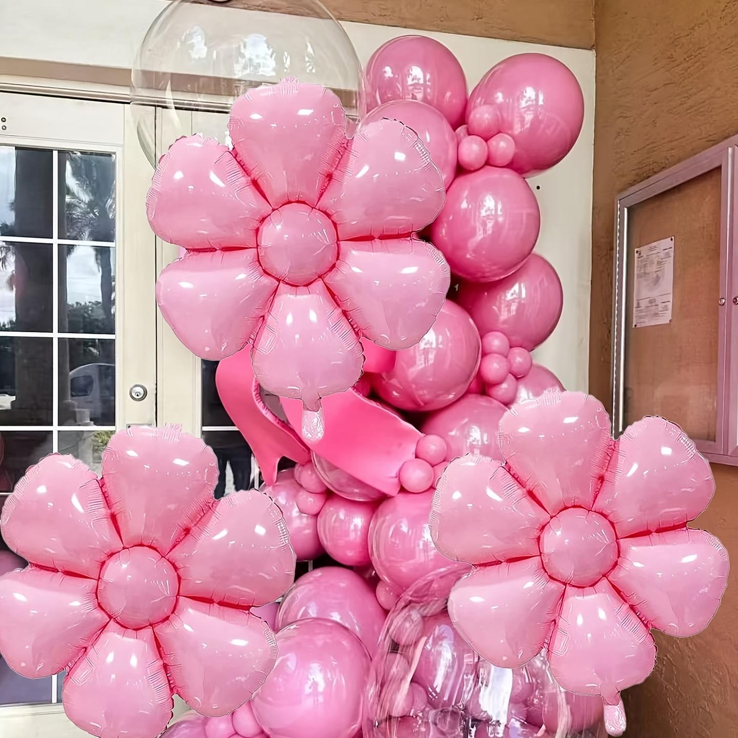 Pink Decor 15pcs Vibrant Macaron Daisy & Sunflower Mylar Balloons – Floral Inflatable Decor for Birthdays, Weddings, Celebrations, Holidays, Graduation & Anniversaries. Perfect for Photo Backdrops