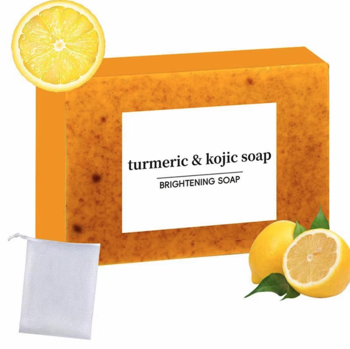 Kojic Turmeric Face Soap, Kojic Soap, Face Cleansing Soap, Turmeric Face and Body Soap, Kojic Face and Body Soap
