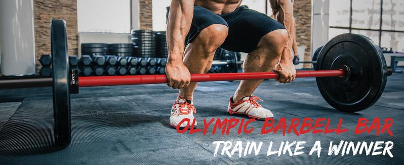 7FT Olympic Barbell, Weight Bar For Weightlifting and Powerlifting 45lb, Olympic Bar with Brass Bushings, 1500LB Strength Training Bar Fit 2'' Standard Weights Home Gym Muscle Exercise Equipment