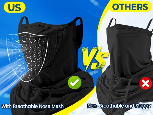 Venswell Balaclava Ski Face Mask Sun UV Protection Hood Breathable Full Head Mask Face Cover for Men Women Cycling Skiing Fishing