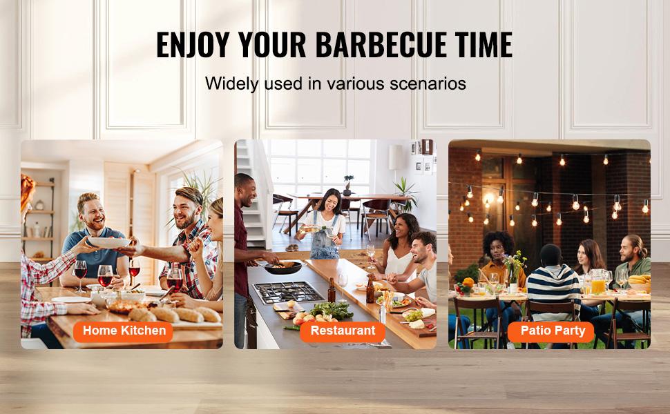 VEVOR Shawarma Grill Machine, Vertical Chicken Shawarma Cooker Machine Countertop, Electric Stainless Steel Broiler Gyro Rotisserie Oven Doner Kebab Machine, for Home Restaurant Kitchen Parties