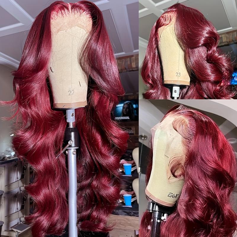 Bling Hair 99j Red Color 33# 4# Color 13x4/6 Body Wave Lace Frontal Human Hair Wigs 180 Density Lace Frontal Wig Real Hair Pre Plucked Human Hair Lace Wigs With Hairline TikTokShopBlackFriday