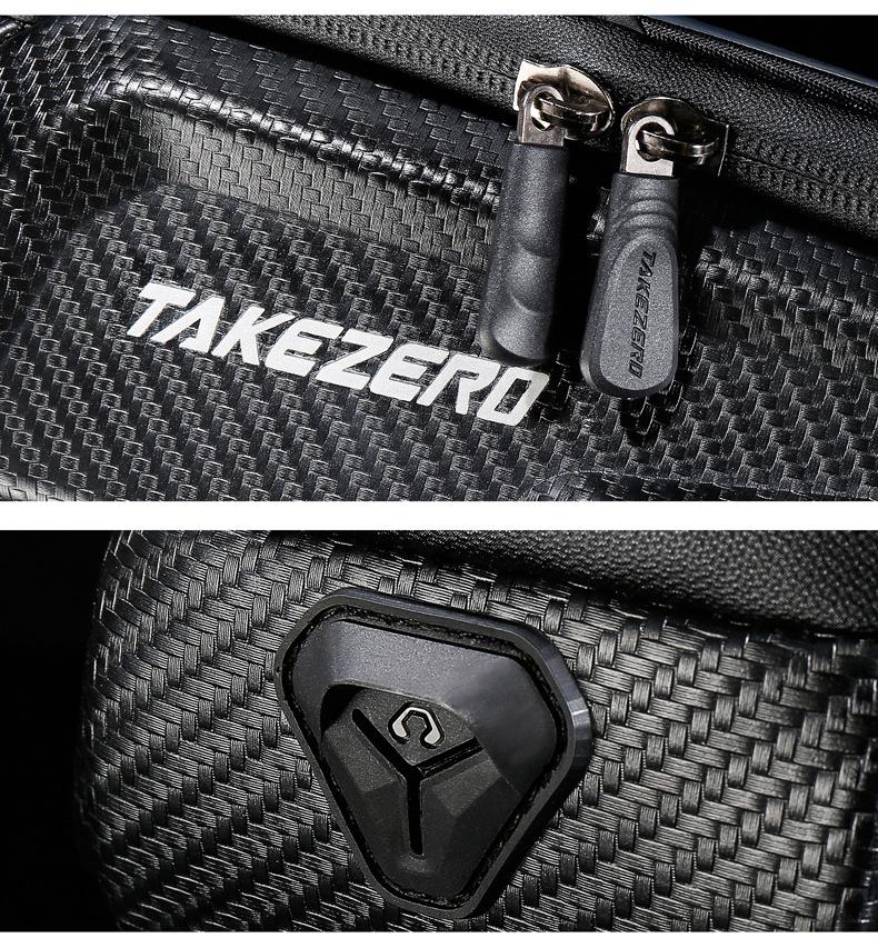 TAKEZERO Bicycle Front Top Tube Bag Touch Screen Bicycle Frame Bag Bicycle Bag 1L Large Capacity Adjustable Cycling Bag Bicycle Accessories