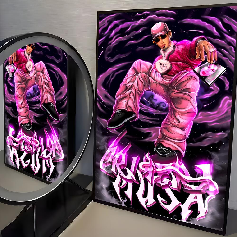 Famous Singer O-Omar C-Courtz Poster Peel & Stick Poster Set Wall Art – Self-Adhesive Aesthetic Room Decor | Gallery-Quality Waterproof Fade & Scratch Resistant Prints | Living Room, Bedroom, Dorm Home Decoration Multiple Sizes