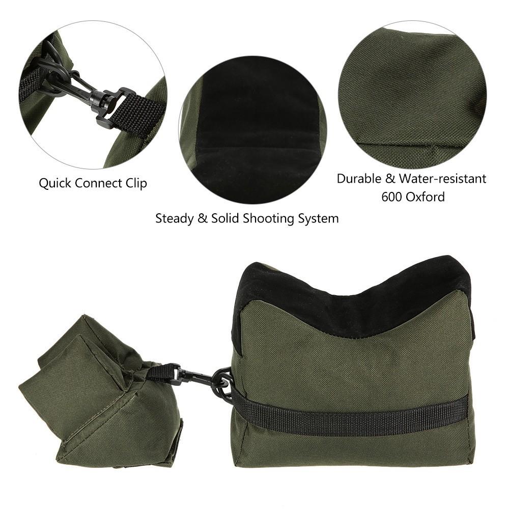 Tactical Shooting Rest Bag, Unfilled Front and Back Sandbag Support Stand, Suitable for Hunting, 600D Nylon Material, Empty State