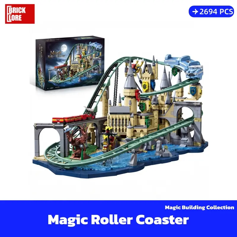 [BrickLORE](SHIP FREE) Magic Roller Coaster Magic Building Collection 2694 Pieces With GIFT box