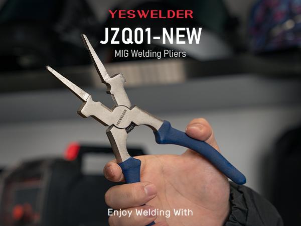 YESWELDER Professional 8" MIG Welding Pliers | Anti-Rust Carbon Steel Long Nose MIG Wire Cutting Pliers with Anti-Slip Handle YESWELDER Professional 8" MIG Welding Pliers | Anti-Rust Carbon Steel Long Nose MIG Wire Cutting Pliers with Anti-Slip Handle