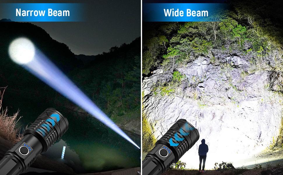 Rechargeable LED Flashlights High Lumens, 90, 000 Lumens Super Bright Flashlights with 5 Modes, Waterproof Powerful Flash Light Multifunctional Flashlights for Home Camping Hiking(2Pack) Rechargeable LED Flashlights High Lumens, 90, 000 Lumens Super Bright Flashlights with 5 Modes, Waterproof Powerful Flash Light Multifunctional Flashlights for Home Camping Hiking(2Pack)