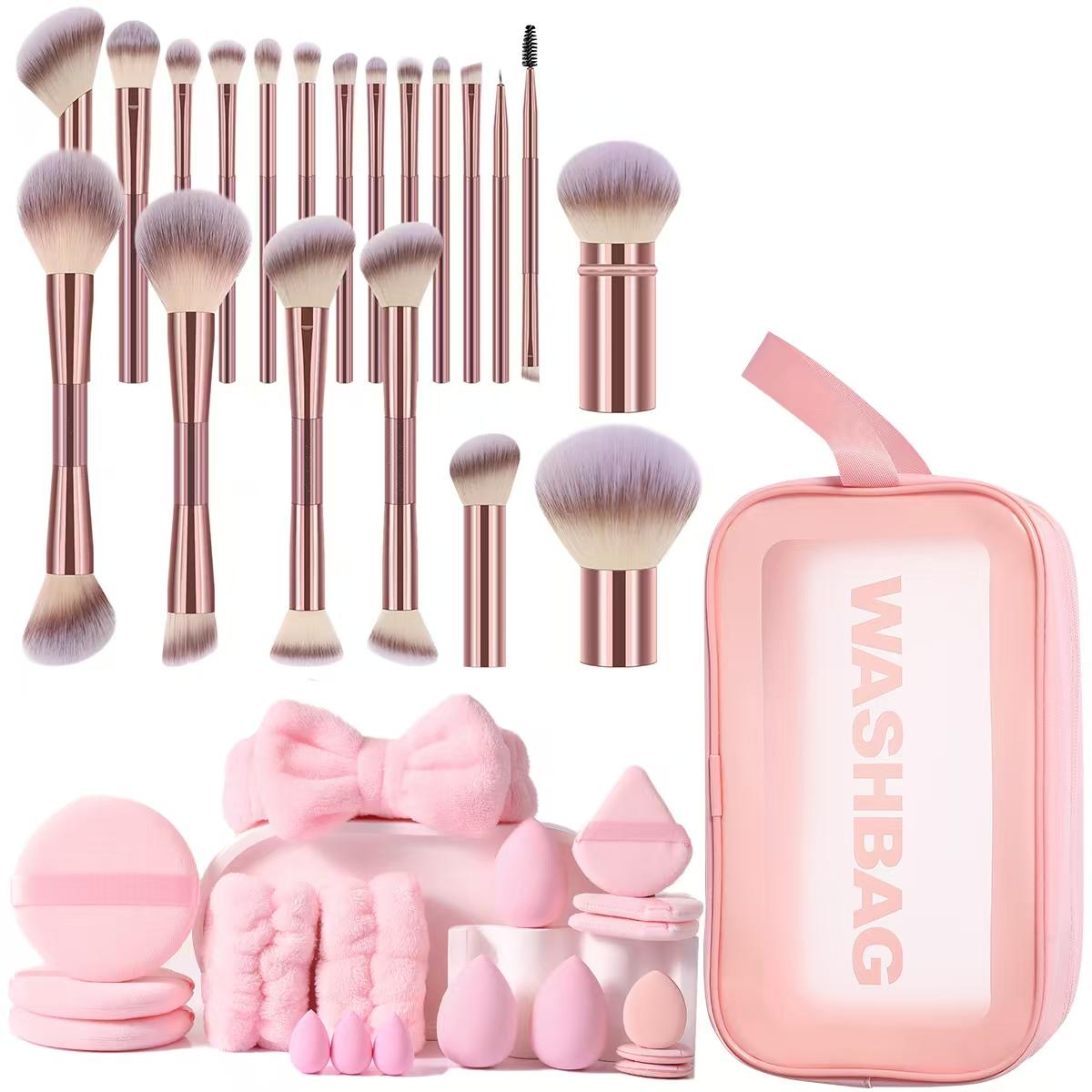Professional Soft Makeup Brush Set, Multifunctional Brushes for Face and Eye Makeup, Includes Foundation Brush, Powder Brush, Eyeshadow Blending Brush, Cosmetic Brushes