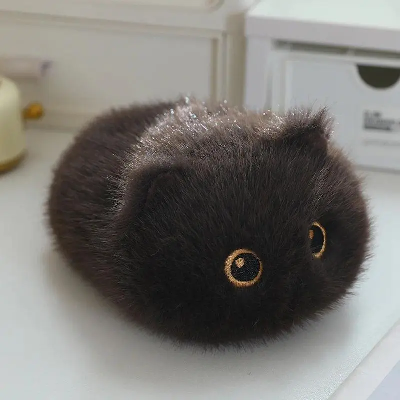 20cm Black Cat Siamese Kitten Plush Toys Cartoon Lifelike Kitten Dolls Animal Artificial Touch Doll Kids Girls Birthday Gifts