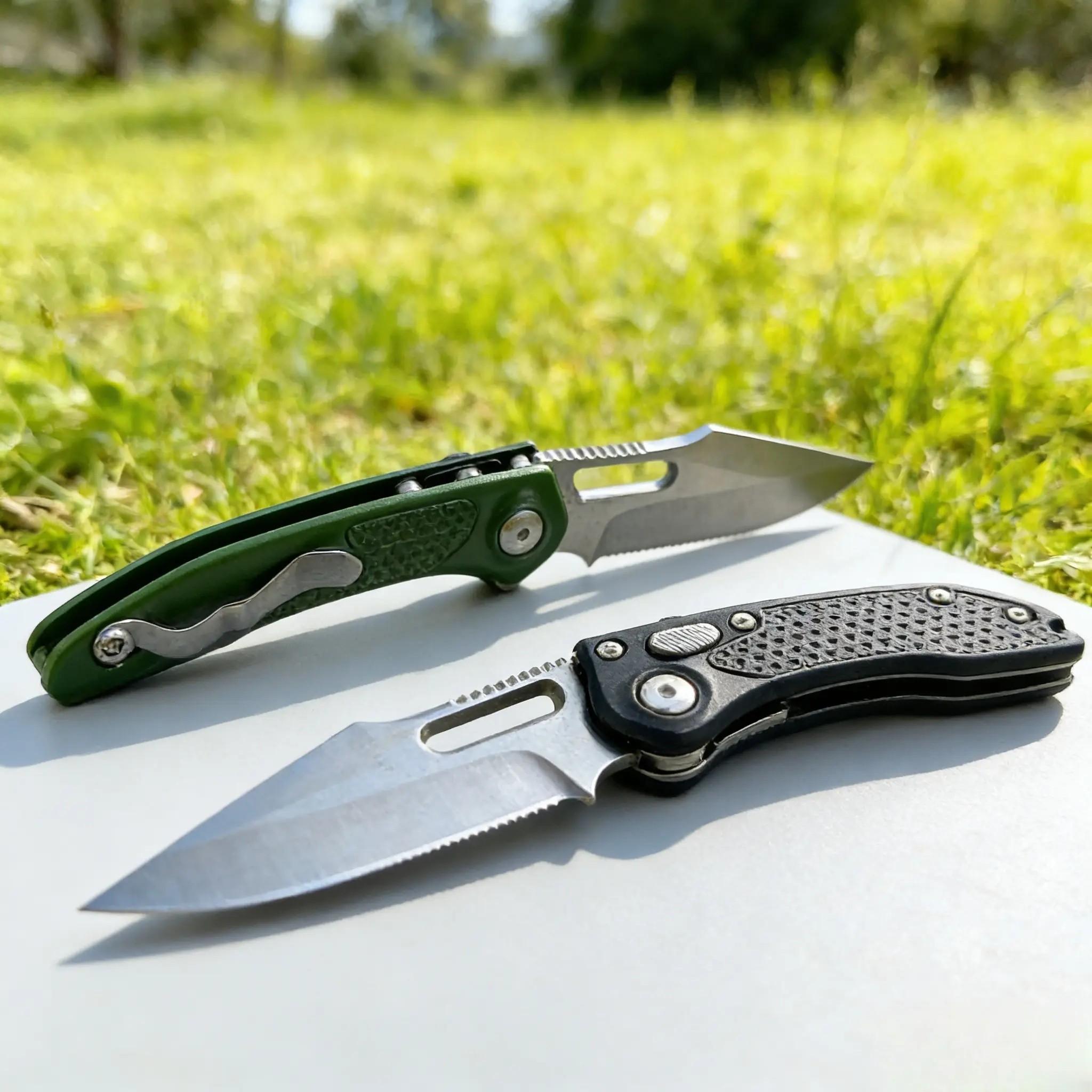 Edc Folding Knife with Axis Lock, Non-Slip Handle, Stone Wash Blade, Ideal for Outdoor Survival and Box Opening, Versatile Tool Knife
