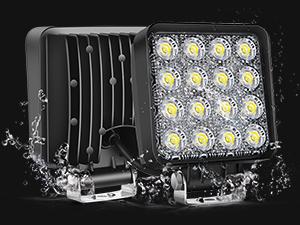 Nilight LED Pod Lights LED Tractor Lights Square LED Work Light 2PCS 4 Inch 48W Flood LED Light Bar LED Fog Light Driving Light for Truck Off-Road Vehicles ATV UTV Boat dealsforyoudays