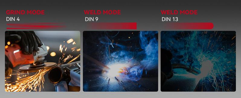 ARCCAPTAIN Large Viewing Screen Welding Helmet HSH-S800 1/1/1/1 Optical Clarity 4 Arc Sensor 1/25000s Response True Color Auto Darkening Welding Mask for Men / Dad - Welding Helmet, Compatible with welding cap, Jumpstartsale