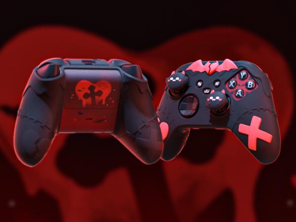 PlayVital Gothic Imp Series Cute Silicone Skin for Xbox Series X & S Controller, Anti-Slip Grip Silicone Cover, Protective Silicone Case for Xbox Core Controller with Thumb Grips